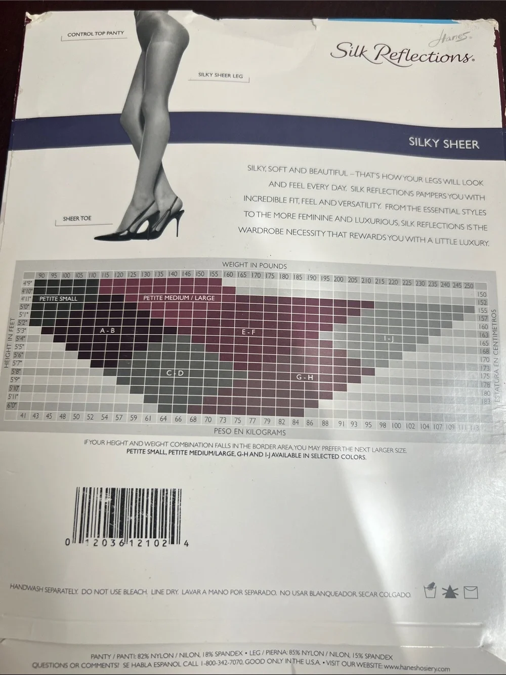 🌞 Hanes Silk Reflections NWT Sheer Control Top Sandalfoot Pantyhose women A/B